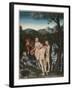 The Judgement of Paris, 1527-Lucas, The Elder Cranach-Framed Giclee Print