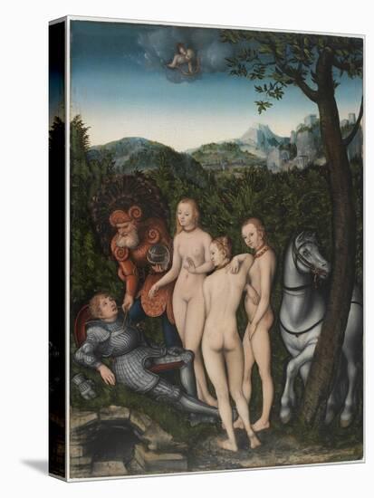 The Judgement of Paris, 1527-Lucas, The Elder Cranach-Stretched Canvas