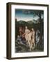 The Judgement of Paris, 1527-Lucas, The Elder Cranach-Framed Giclee Print