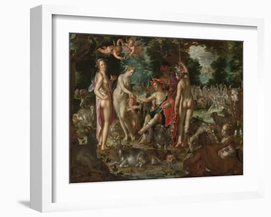 The Judgement of Paris, 1615-Joachim Wtewael-Framed Giclee Print