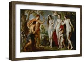 The Judgement of Paris, 1639-Peter Paul Rubens-Framed Giclee Print