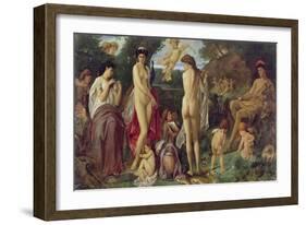 The Judgement of Paris, 1870-Anselm Feuerbach-Framed Giclee Print