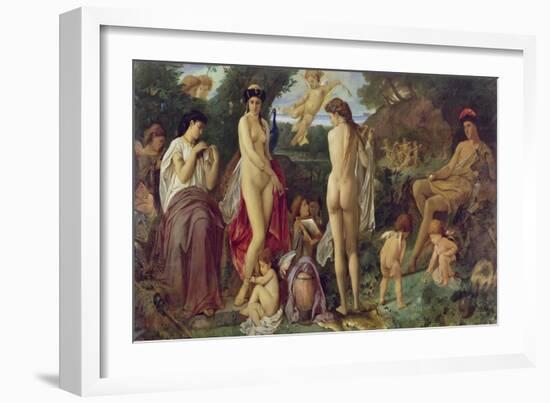 The Judgement of Paris, 1870-Anselm Feuerbach-Framed Giclee Print