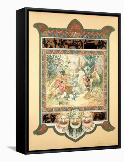 The Judgement of Paris, 1895-Alphonse Mucha-Framed Stretched Canvas