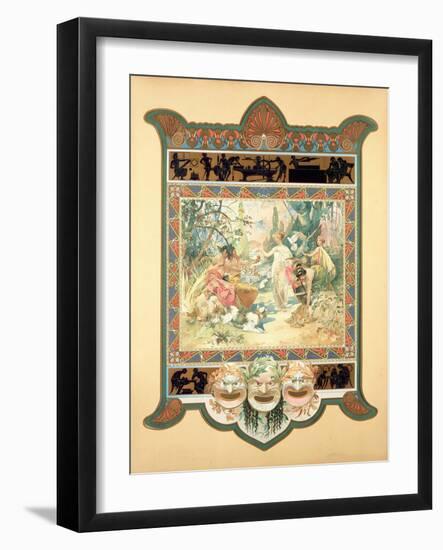 The Judgement of Paris, 1895-Alphonse Mucha-Framed Giclee Print