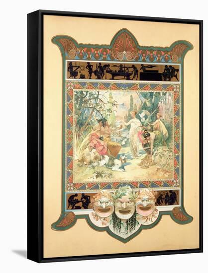 The Judgement of Paris, 1895-Alphonse Mucha-Framed Stretched Canvas