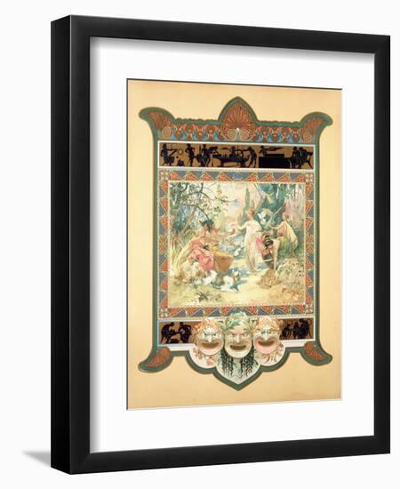 The Judgement of Paris, 1895-Alphonse Mucha-Framed Giclee Print