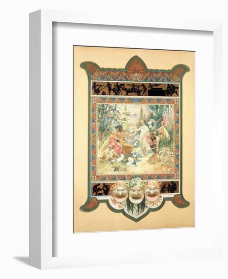 The Judgement of Paris, 1895-Alphonse Mucha-Framed Giclee Print