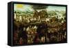 The Judgement of Paris and the Trojan War, 1540-Matthias Gerung-Framed Stretched Canvas