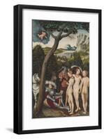 The Judgement of Paris, c.1528-Lucas Cranach the Elder-Framed Premium Giclee Print