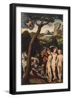 The Judgement of Paris, Ca 1528-Lucas Cranach the Elder-Framed Giclee Print