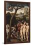 The Judgement of Paris, Ca 1528-Lucas Cranach the Elder-Framed Giclee Print