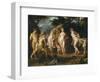 The Judgement of Paris, Ca 1606-Peter Paul Rubens-Framed Giclee Print