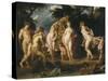 The Judgement of Paris, Ca 1606-Peter Paul Rubens-Stretched Canvas