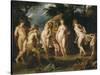 The Judgement of Paris, Ca 1606-Peter Paul Rubens-Stretched Canvas
