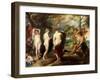 The Judgement of Paris, circa 1632-35-Peter Paul Rubens-Framed Giclee Print