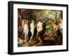 The Judgement of Paris, circa 1632-35-Peter Paul Rubens-Framed Giclee Print