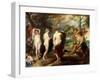 The Judgement of Paris, circa 1632-35-Peter Paul Rubens-Framed Giclee Print