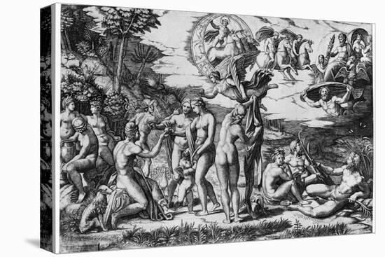 The Judgement of Paris-Marcantonio Raimondi-Stretched Canvas