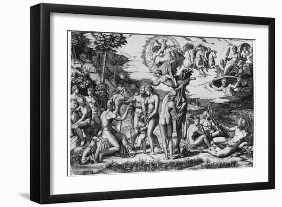 The Judgement of Paris-Marcantonio Raimondi-Framed Giclee Print