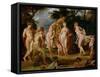 The Judgement of Paris-Peter Paul Rubens-Framed Stretched Canvas