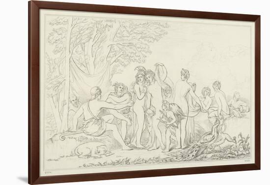 The Judgement of Paris-William Etty-Framed Giclee Print