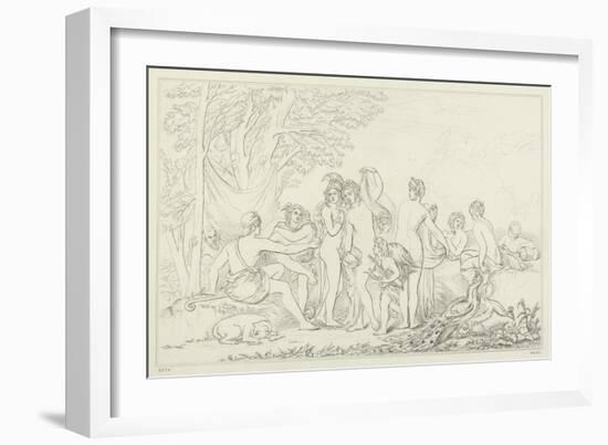 The Judgement of Paris-William Etty-Framed Giclee Print