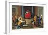 The Judgement of Solomon, 1649-Nicolas Poussin-Framed Giclee Print