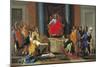 The Judgement of Solomon, 1649-Nicolas Poussin-Mounted Giclee Print