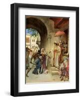 The judgement of Solomon - Bible-William Brassey Hole-Framed Giclee Print