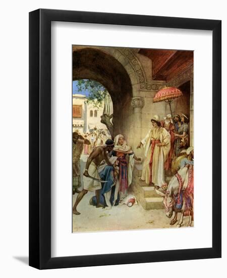 The judgement of Solomon - Bible-William Brassey Hole-Framed Giclee Print