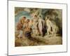 The Judgement Pronounced by Paris-Sir Anthony Van Dyck-Mounted Collectable Print