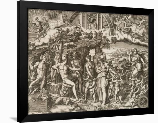 The Judgment of Paris, 1555-Giorgio Ghisi-Framed Premium Giclee Print