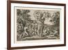 The Judgment of Paris, after Raphael, c.1510-20-Marcantonio Raimondi-Framed Giclee Print