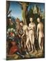 The Judgment of Paris by Lucas Cranach the Elder-null-Mounted Giclee Print