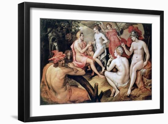 The Judgment of Paris, C1550-Frans Floris-Framed Giclee Print