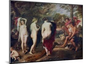 The Judgment of Paris, C1635-1638-Peter Paul Rubens-Mounted Giclee Print