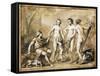 The Judgment of Paris-Anton Raphael Mengs-Framed Stretched Canvas