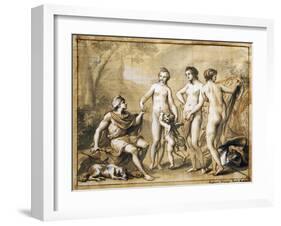 The Judgment of Paris-Anton Raphael Mengs-Framed Giclee Print