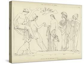 The Judgment of Paris-John Flaxman-Stretched Canvas