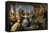 The Judgment of Solomon , 1694-1695-Luca Giordano-Framed Stretched Canvas