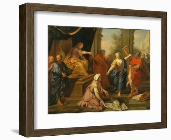 The Judgment of Solomon-Louis de Boulogne-Framed Giclee Print