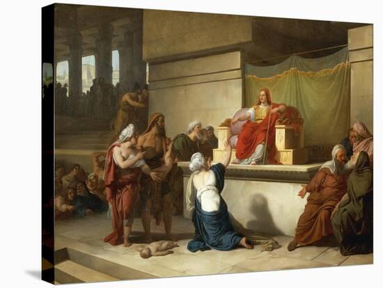 The Judgment of Solomon-Francesco Hayez-Stretched Canvas