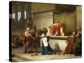 The Judgment of Solomon-Francesco Hayez-Stretched Canvas