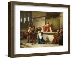 The Judgment of Solomon-Francesco Hayez-Framed Giclee Print