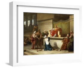 The Judgment of Solomon-Francesco Hayez-Framed Giclee Print