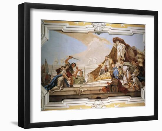 The Judgment of Solomon-Giovanni Battista Tiepolo-Framed Giclee Print