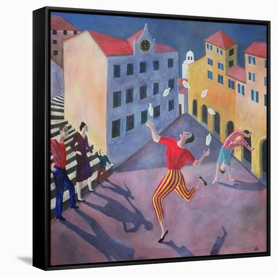 The Juggler, 1990-Lucy Raverat-Framed Stretched Canvas