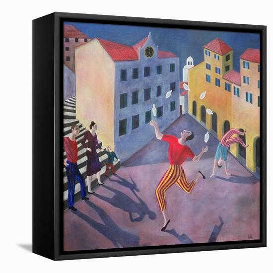 The Juggler, 1990-Lucy Raverat-Framed Stretched Canvas