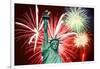 The July 4Th Fireworks-Gary718-Framed Art Print